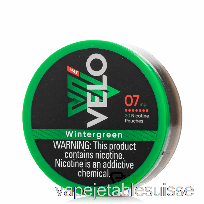 Sachets De Nicotine Vape Suisse Velo - Gaulthérie 7mg